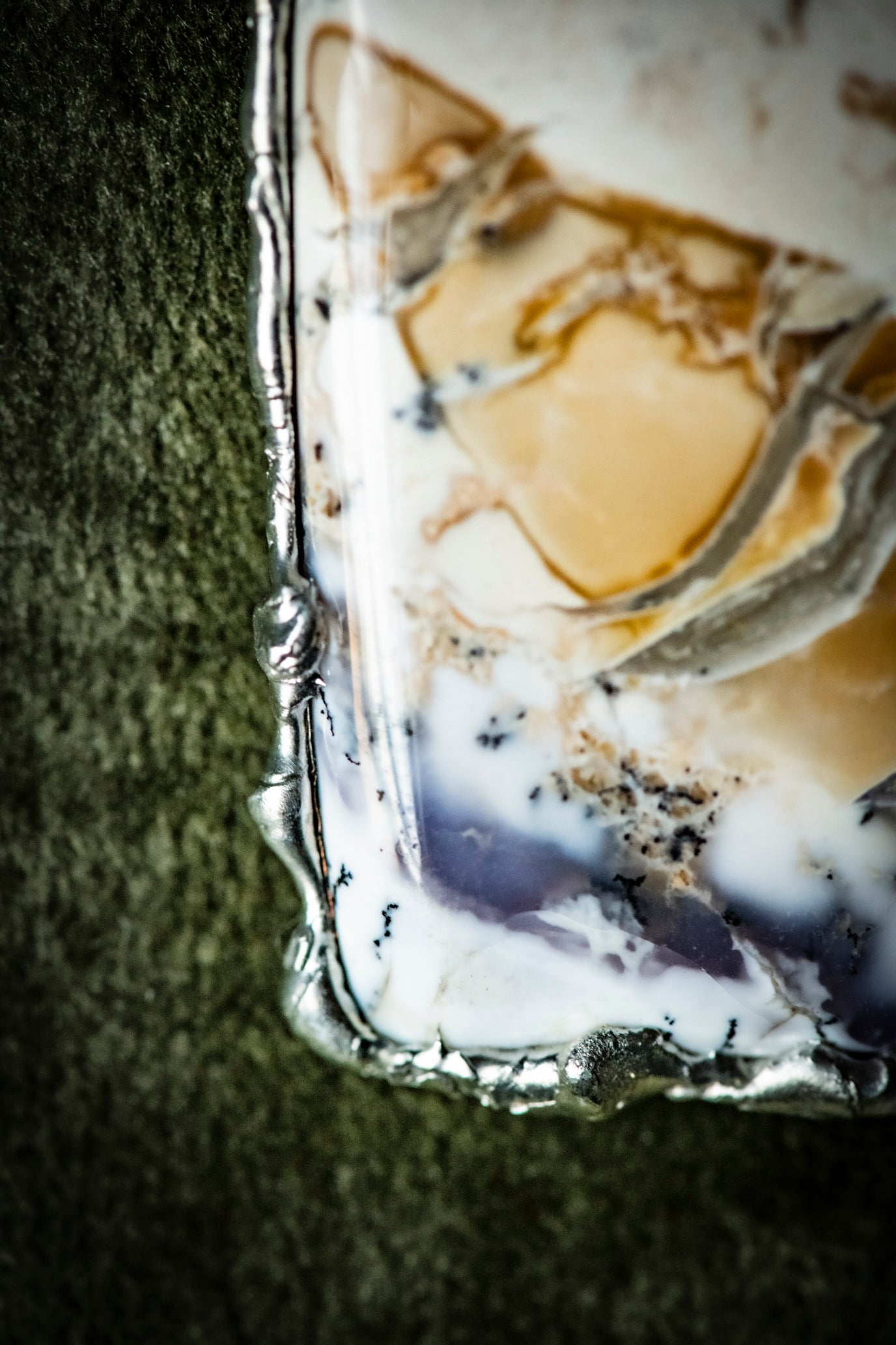 Handcrafted Dendritic Opal Necklace