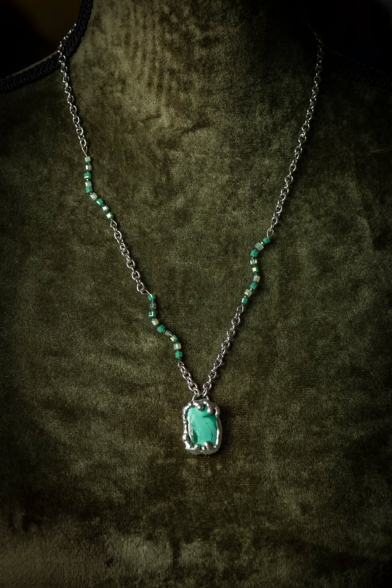 Handcrafted Malachite Necklace
