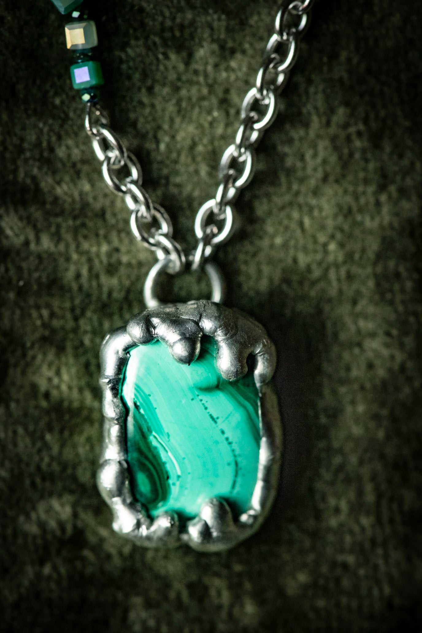 Handcrafted Malachite Necklace