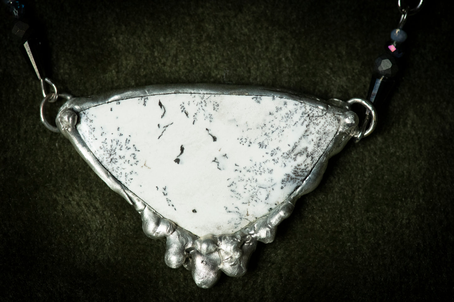 Handcrafted Dendritic Opal Necklace