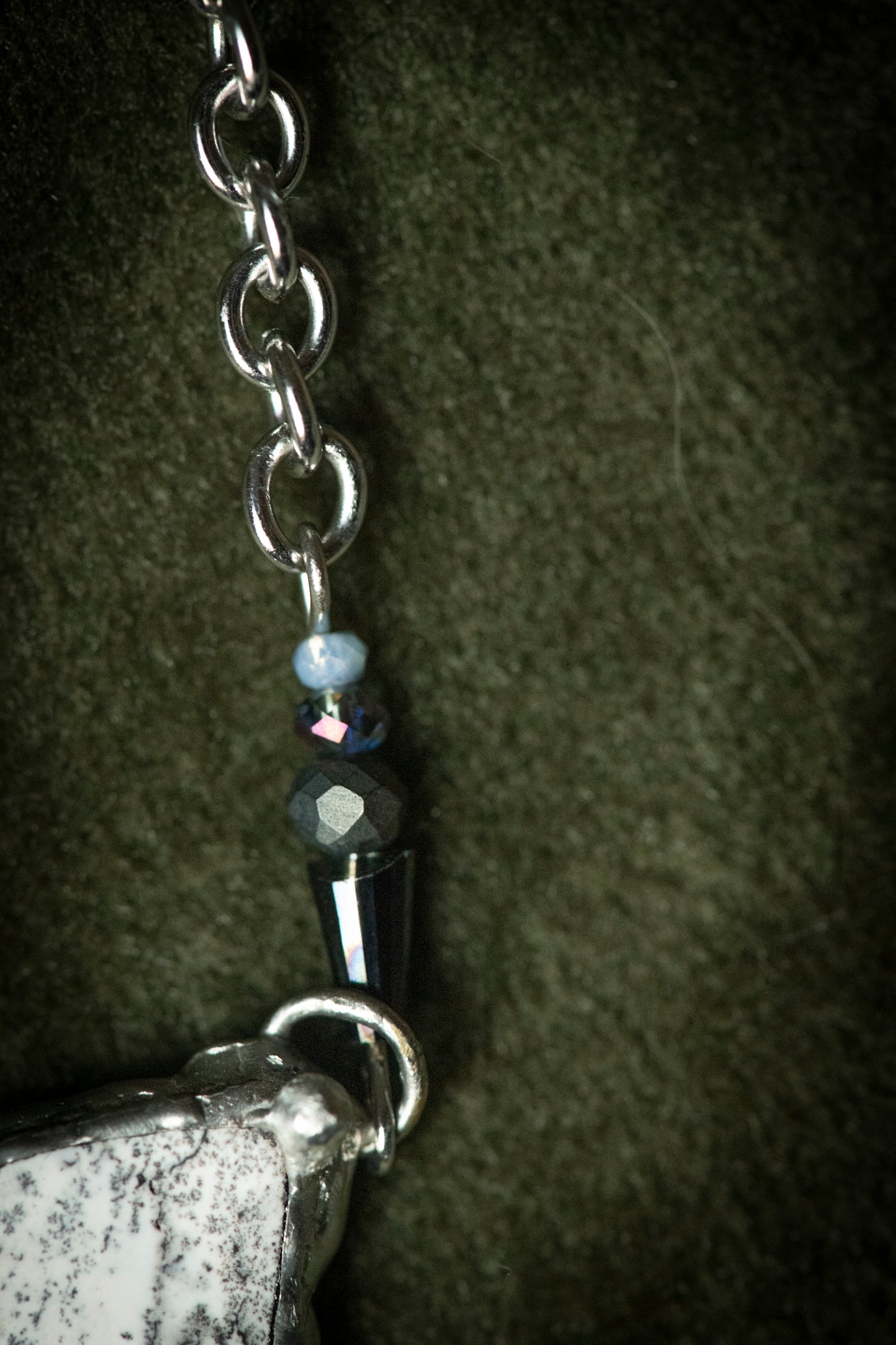 Handcrafted Dendritic Opal Necklace