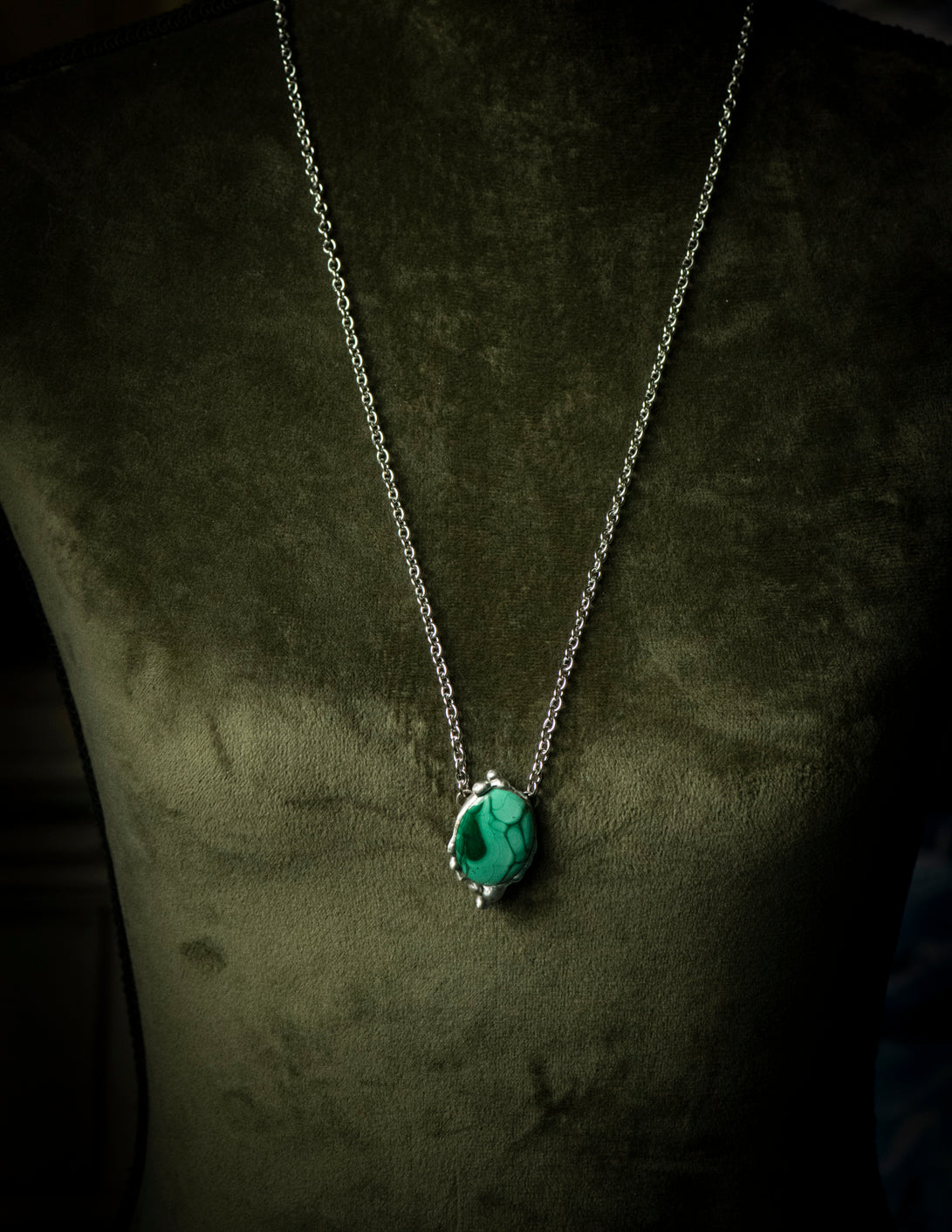 Handcrafted Malachite Necklace
