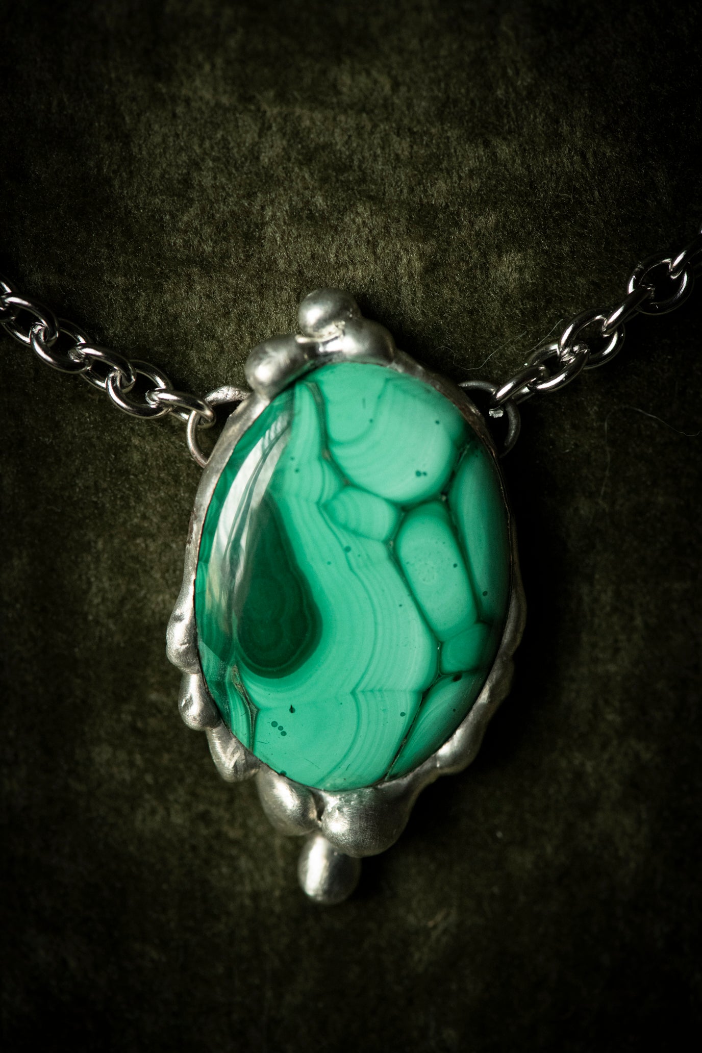 Handcrafted Malachite Necklace