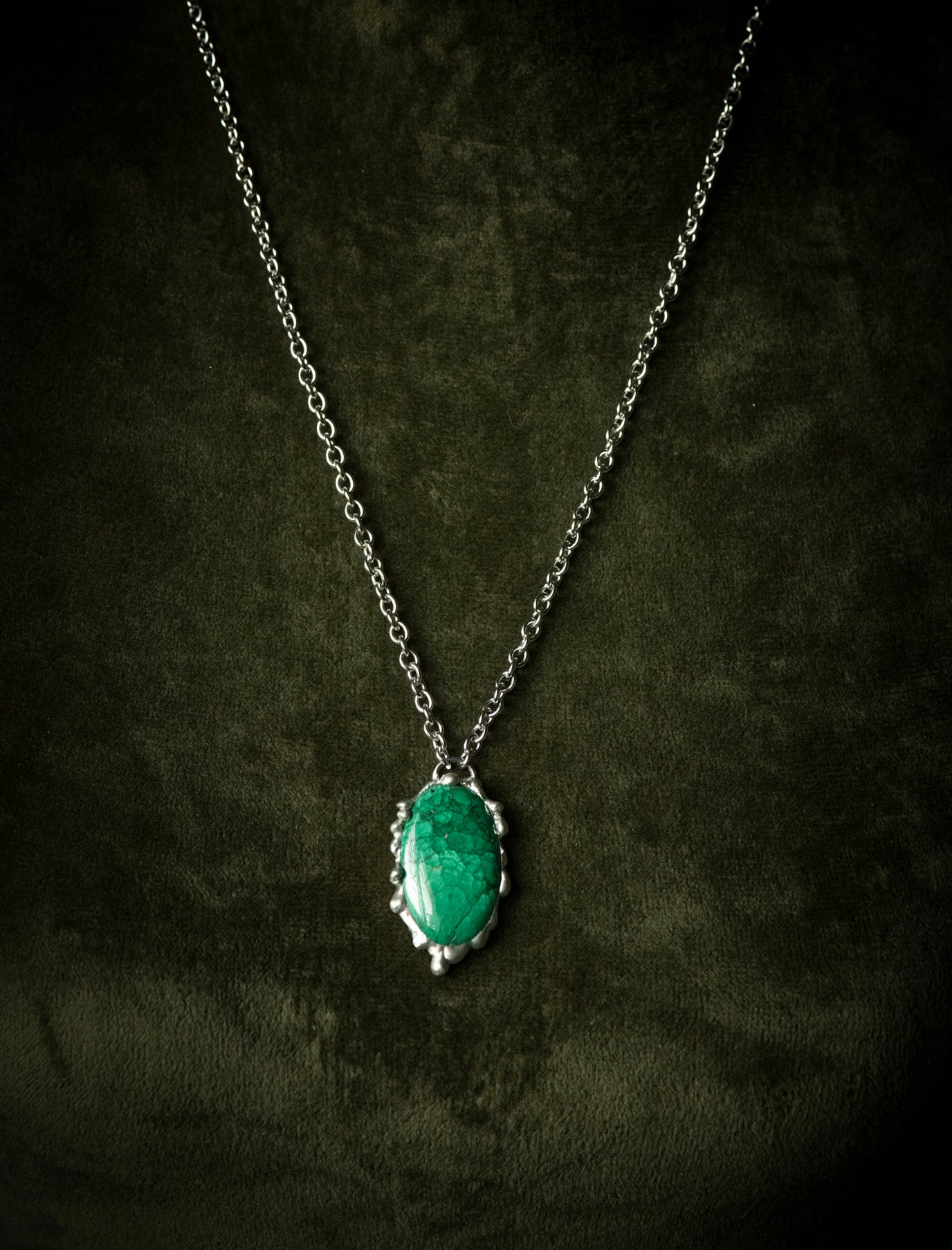 Handcrafted Malachite Necklace