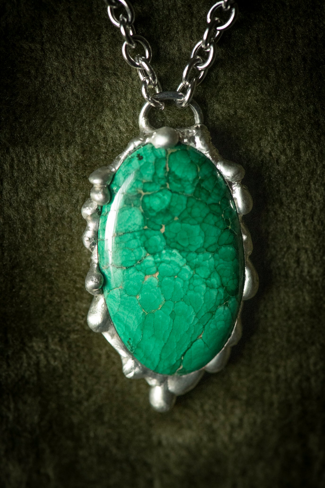 Handcrafted Malachite Necklace