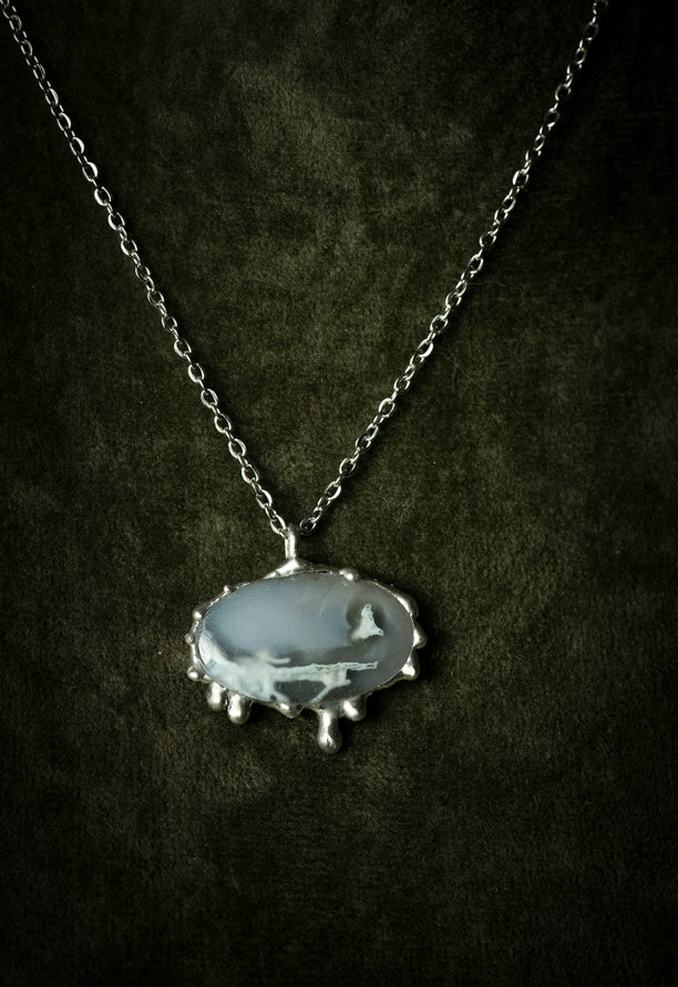 Handcrafted Moss Agate Necklace