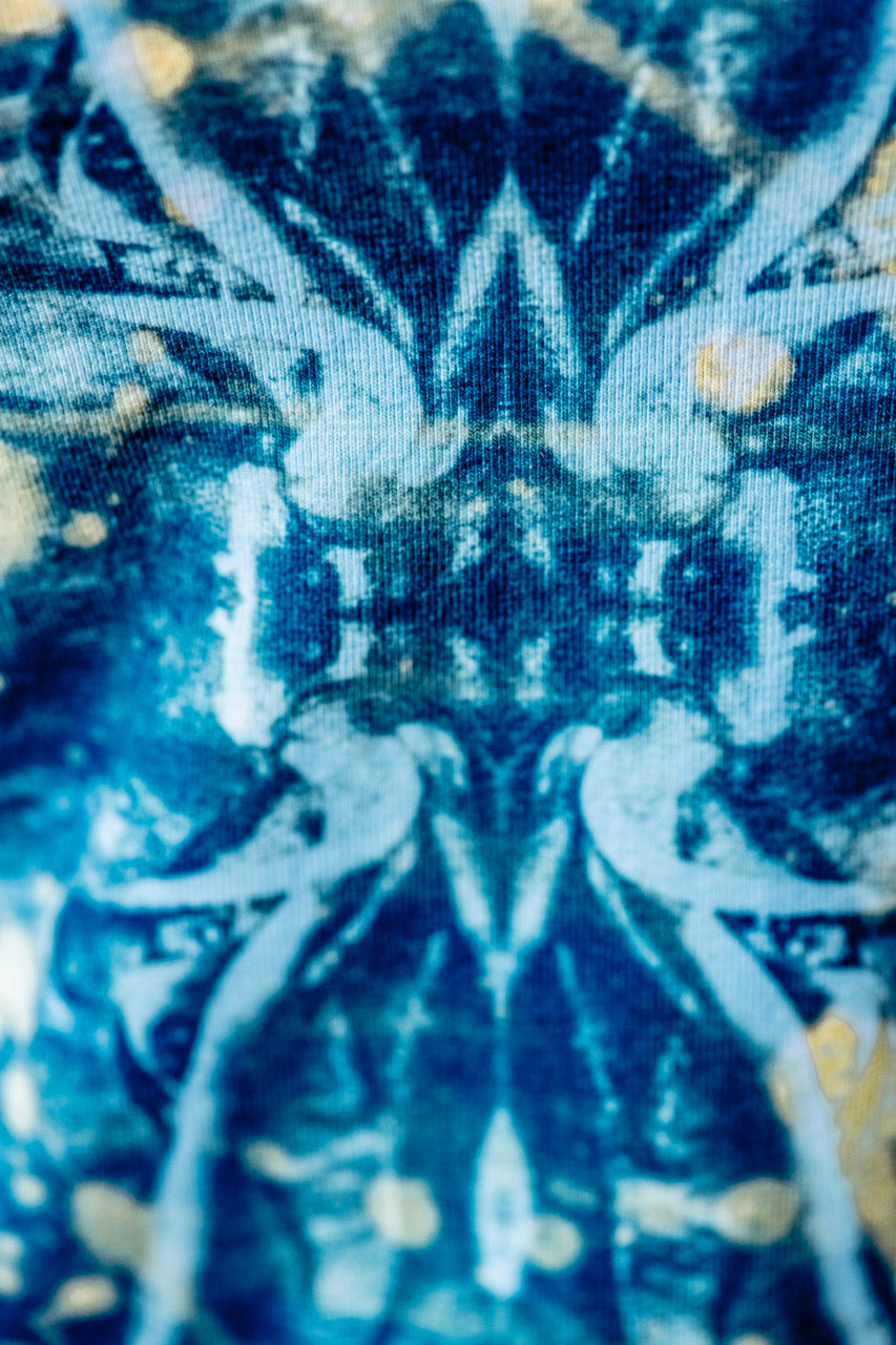 One-of-a-kind Upcycled Cyanotype Shirt
